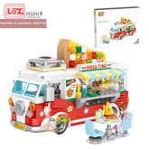 Pizza Bus Car - Blocks Boy