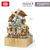 Windmill House Music Box - Blocks Boy
