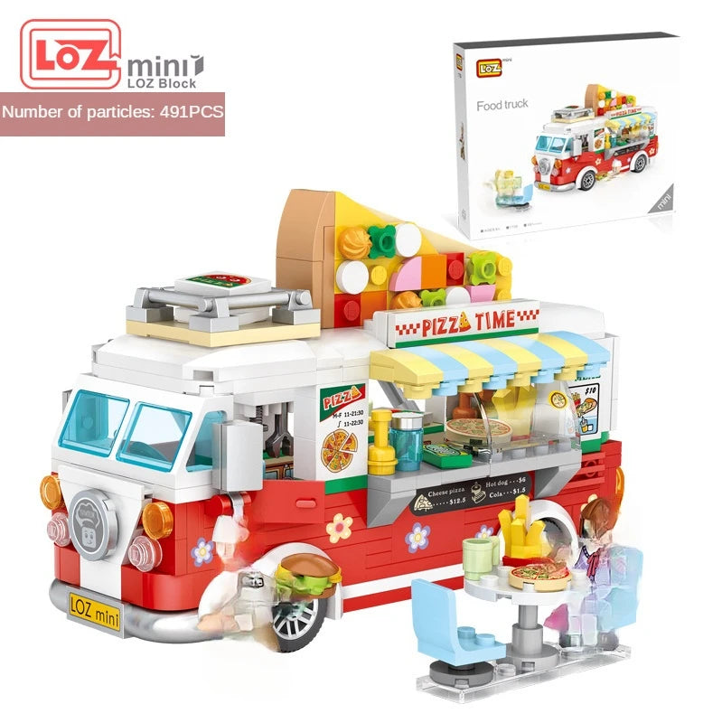 Pizza Bus Car - Blocks Boy