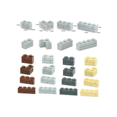 Thick Wall Figures Bricks MOC 98283 15533 1x2 1x3 1x4 2x2 L Dots Building Blocks Educational City House DIY Contruction Kid Toys