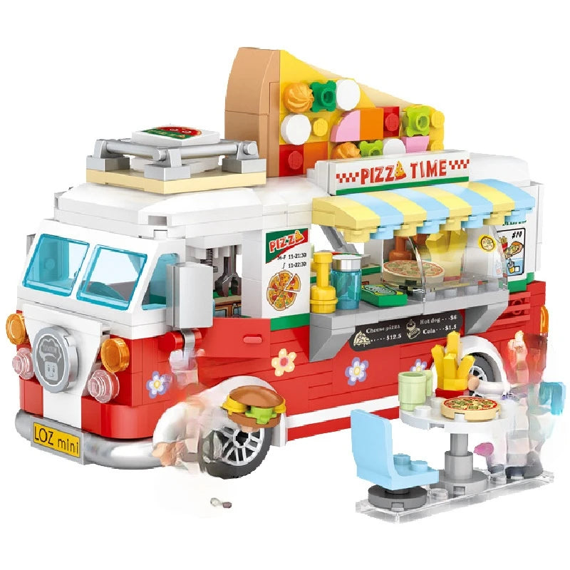 Pizza Bus Car - Blocks Boy