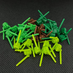 Plant Stalk Building Block Brick MOC Parts For Flowers Grass Toys 3741 260pcs/Lot