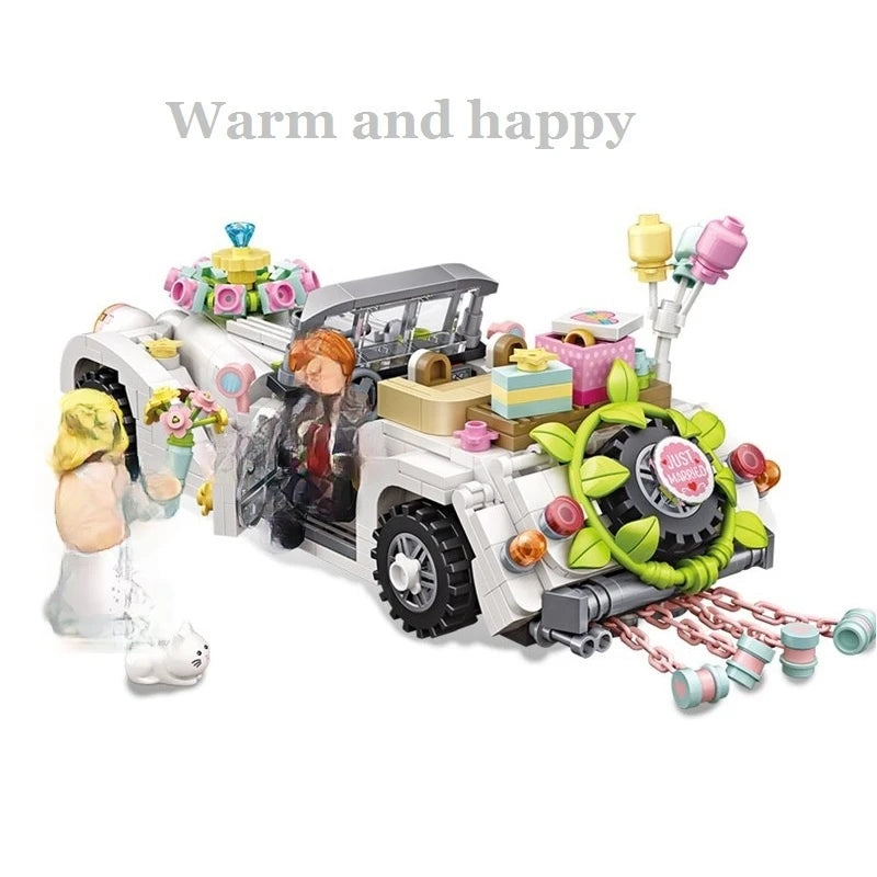 MINI bloquesde ladrillo Wedding Car - Blocks Boy