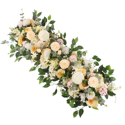 DIY Wedding Flower Wall Decoration Arrangement Supplies Silk Peonies Rose Artificial Floral Row Decor Wed Arch Backdrop