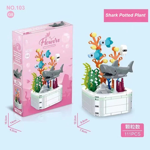 Shark Clown Fish Crab Lantern Fish Bonsai