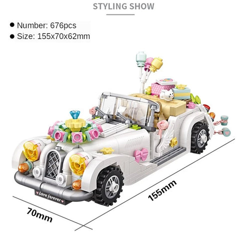 MINI bloquesde ladrillo Wedding Car - Blocks Boy